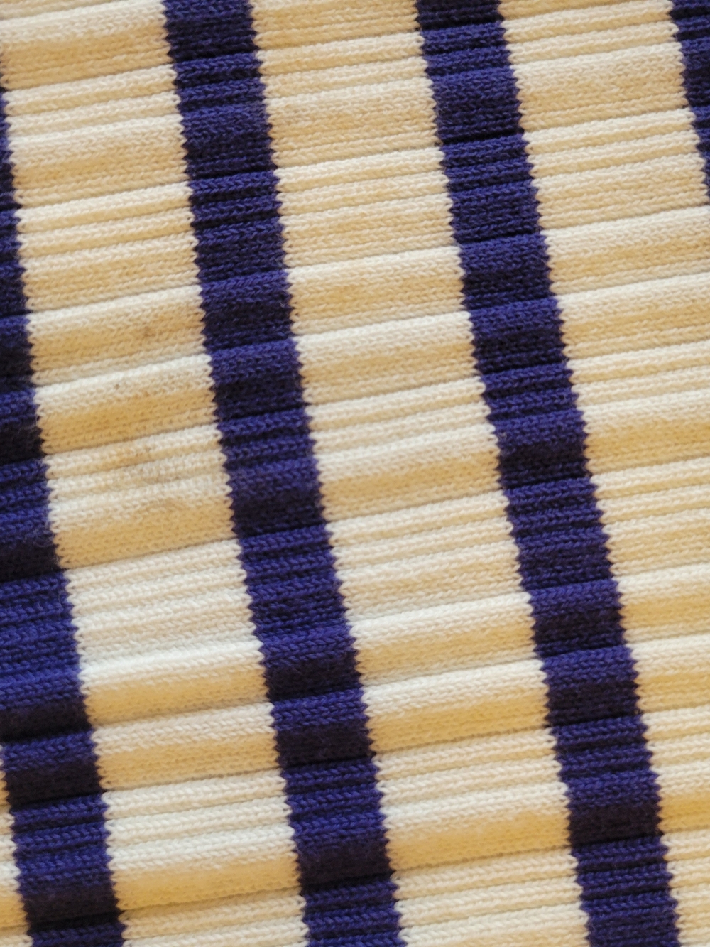 NWT Calvin Klein Jeans White and Navy Striped Rib Knit Dress - Picture 9 of 11